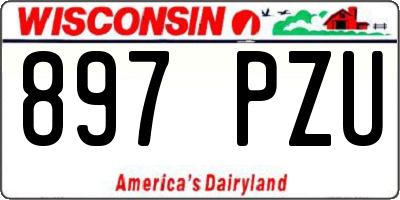 WI license plate 897PZU
