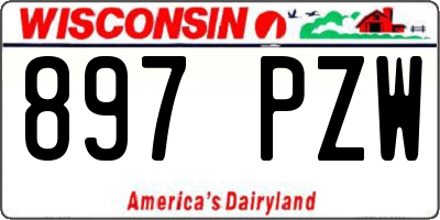WI license plate 897PZW