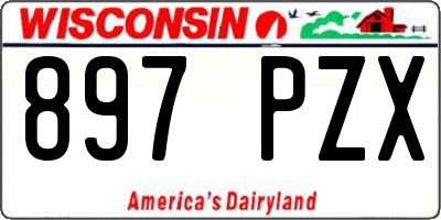WI license plate 897PZX