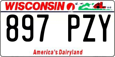 WI license plate 897PZY