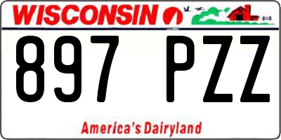 WI license plate 897PZZ