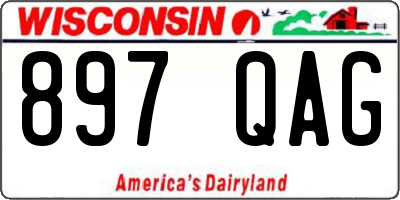 WI license plate 897QAG
