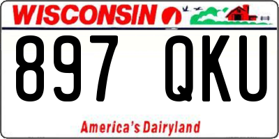 WI license plate 897QKU