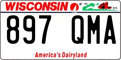 WI license plate 897QMA