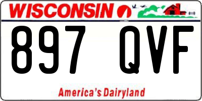 WI license plate 897QVF