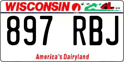 WI license plate 897RBJ
