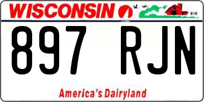 WI license plate 897RJN