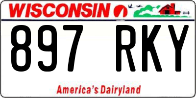 WI license plate 897RKY
