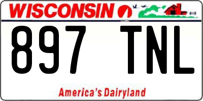 WI license plate 897TNL