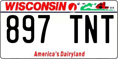 WI license plate 897TNT