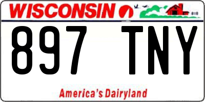 WI license plate 897TNY