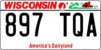 WI license plate 897TQA