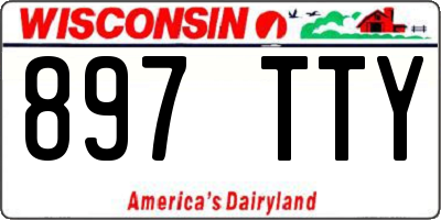 WI license plate 897TTY