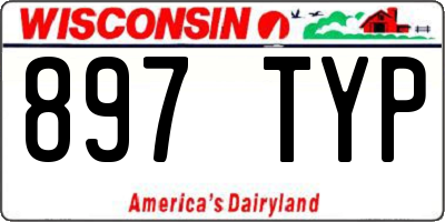 WI license plate 897TYP