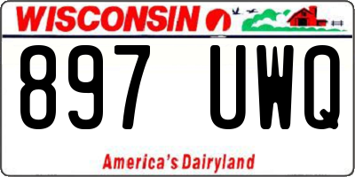 WI license plate 897UWQ