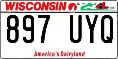 WI license plate 897UYQ