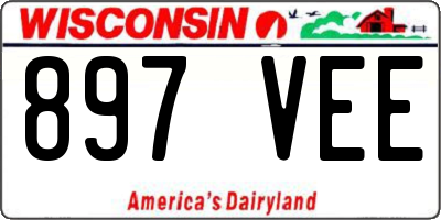 WI license plate 897VEE