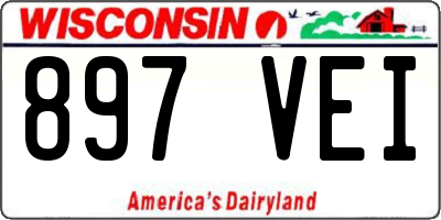 WI license plate 897VEI