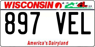 WI license plate 897VEL