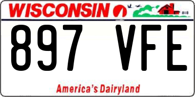 WI license plate 897VFE