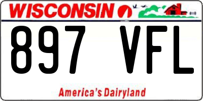 WI license plate 897VFL