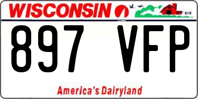 WI license plate 897VFP