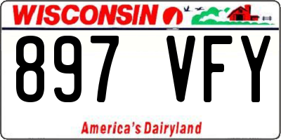 WI license plate 897VFY