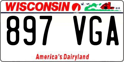 WI license plate 897VGA