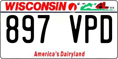 WI license plate 897VPD