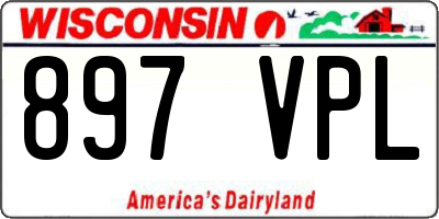 WI license plate 897VPL