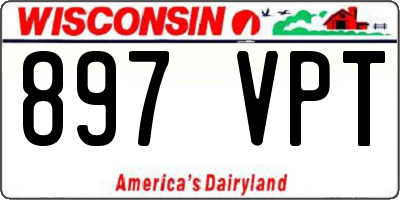 WI license plate 897VPT