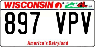 WI license plate 897VPV