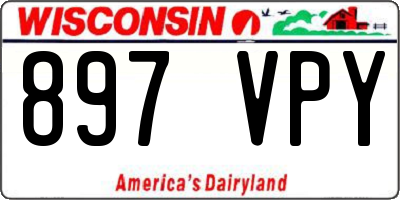 WI license plate 897VPY