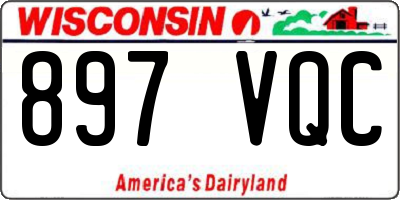 WI license plate 897VQC