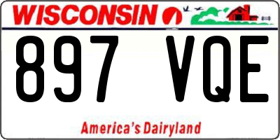 WI license plate 897VQE