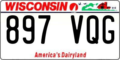 WI license plate 897VQG