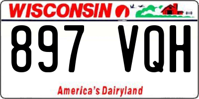 WI license plate 897VQH