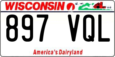 WI license plate 897VQL