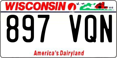 WI license plate 897VQN