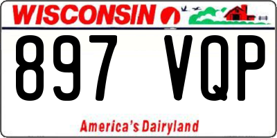 WI license plate 897VQP