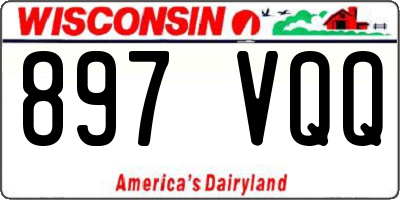 WI license plate 897VQQ