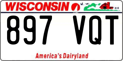 WI license plate 897VQT