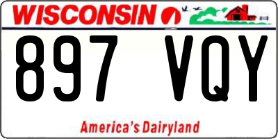 WI license plate 897VQY