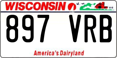 WI license plate 897VRB