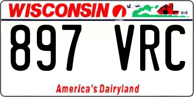WI license plate 897VRC
