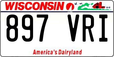 WI license plate 897VRI