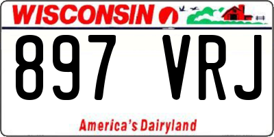 WI license plate 897VRJ
