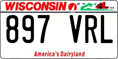 WI license plate 897VRL