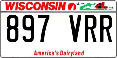 WI license plate 897VRR