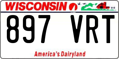 WI license plate 897VRT